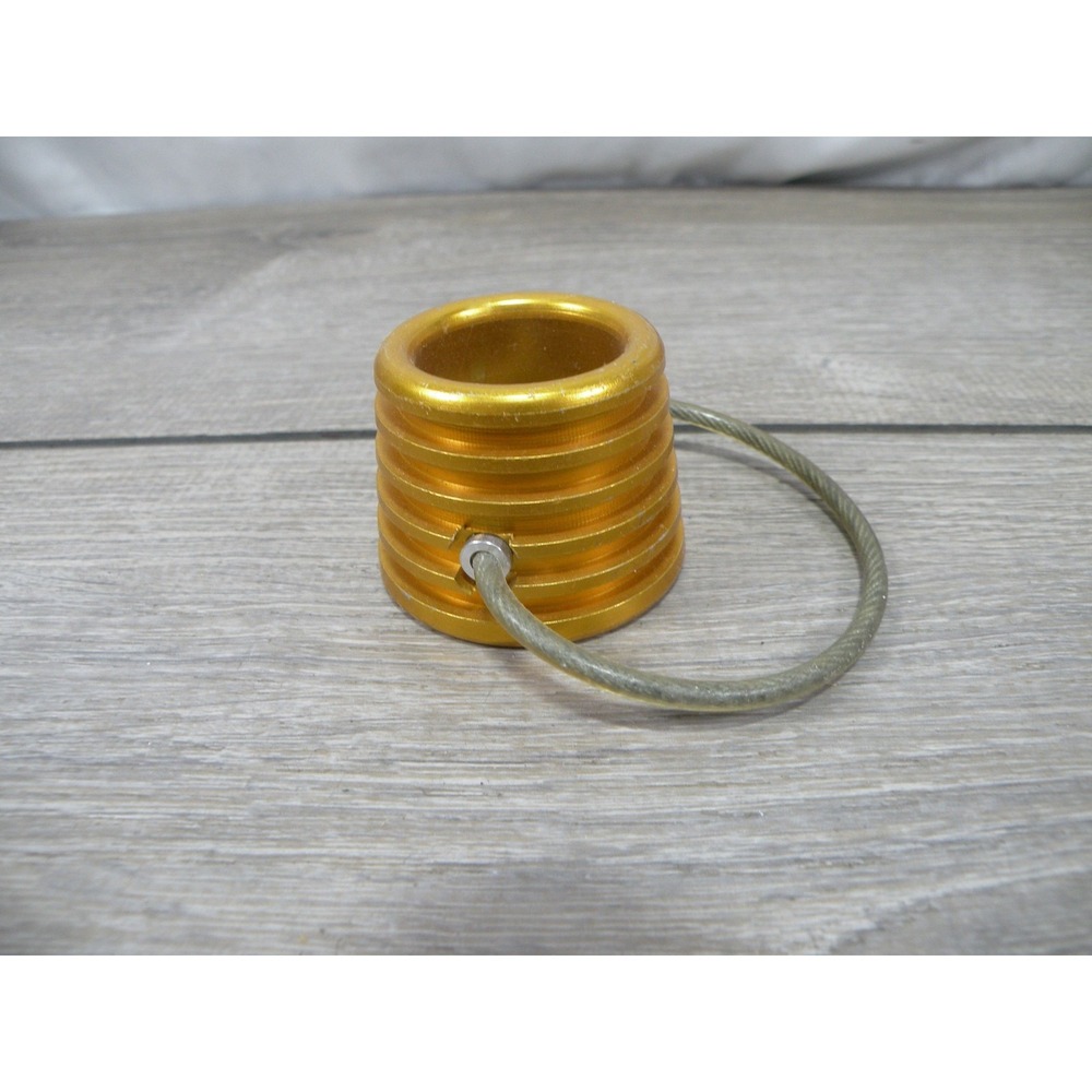Vintage Lowe-France Tuber Original Tube Style Belay Device Descender Gold